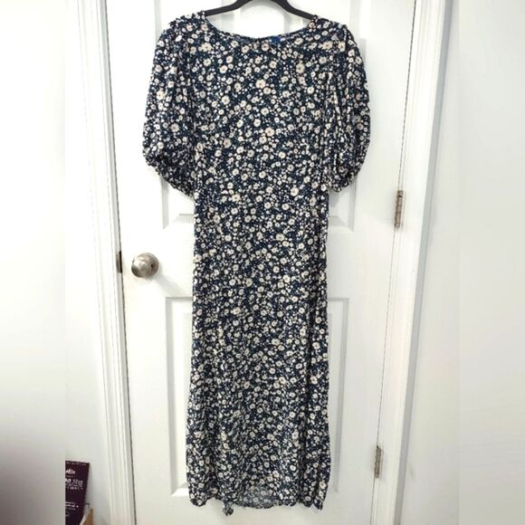 NWOT Old Navy Puffed-Sleeve Floral Maxi Shift Dress Size XL - Picture 8 of 9